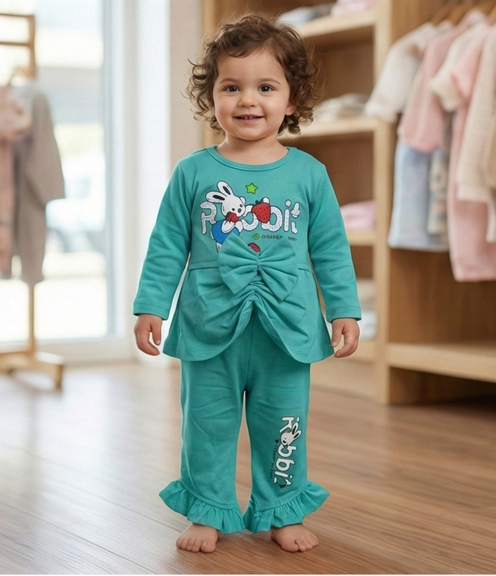 Froodi Bunny Bow Pajama Set