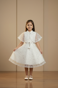 Premium catalog image - white embroidered frock