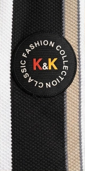 Monarch Knit Polo Set – Black Sand Stripe