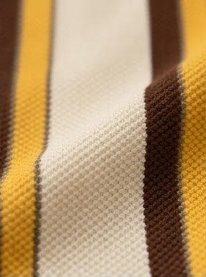 Monarch Knit Polo Set – Honey Sand Stripe